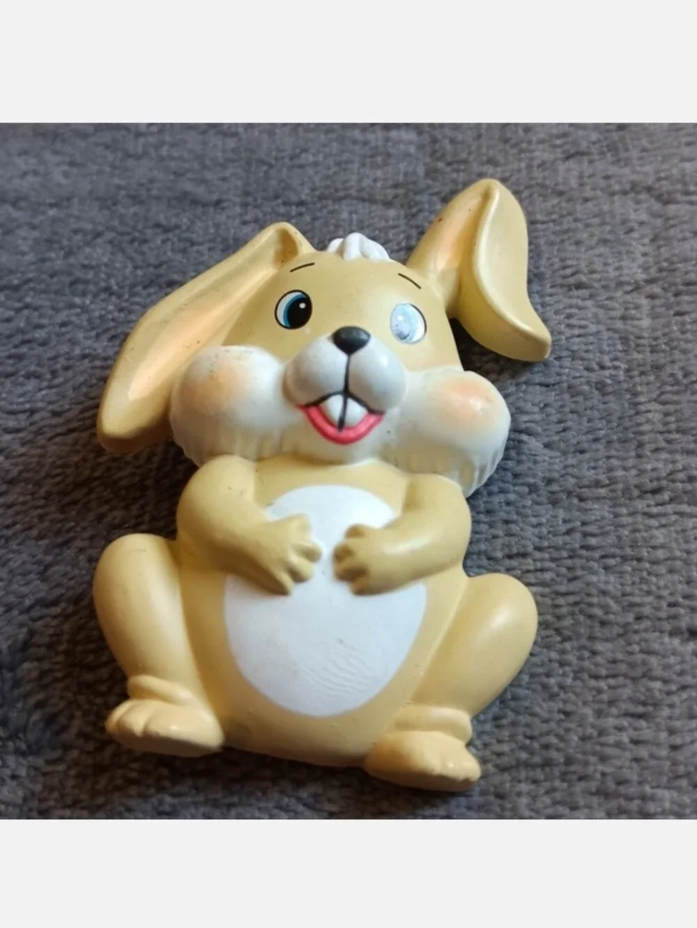 80s 90s Era Vintage Bunny Pin, Cute Cottagecore Forest Rabbit Brooch Whimsy